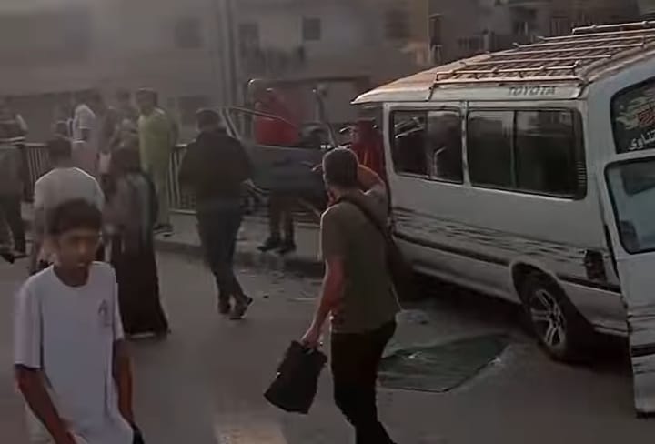 آثار الحادث