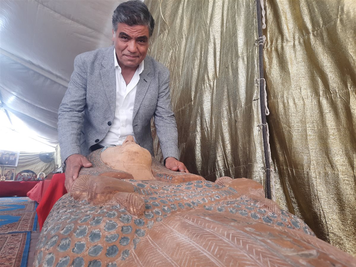 الجاولي وتمثال الفراعنه بالمنيا