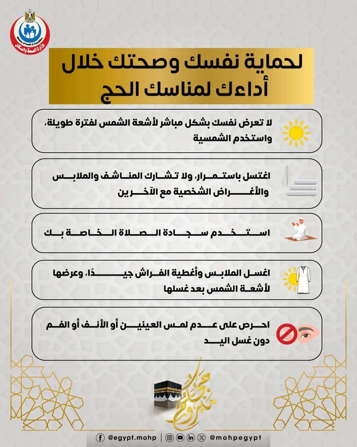 <strong>دليل طبي شامل للحجاج في موسم حج 2025</strong>
