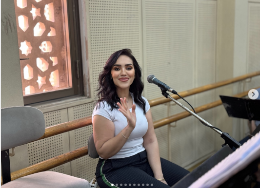 البروفات النهائية لحفل الفنانة مي فاروق في دار الأوبرا