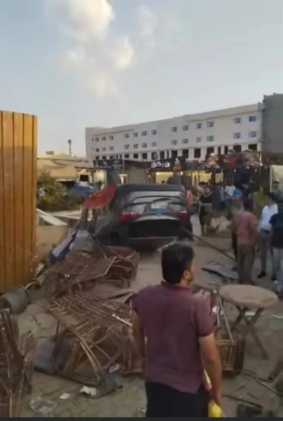 آثار الحادث