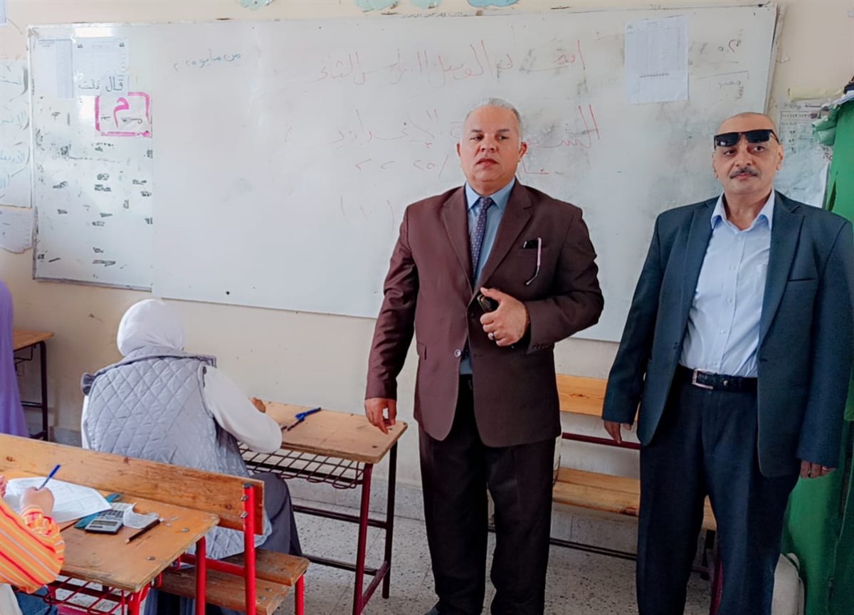 قبيصي يتابع لجان امتحانات الشهادة الإعدادية وتعليمات مشددة لانضباط اللجان بالفيوم