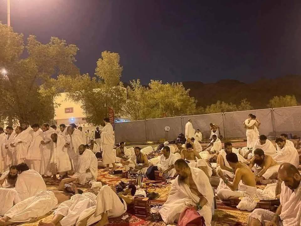 الحجاج في مزدلفة