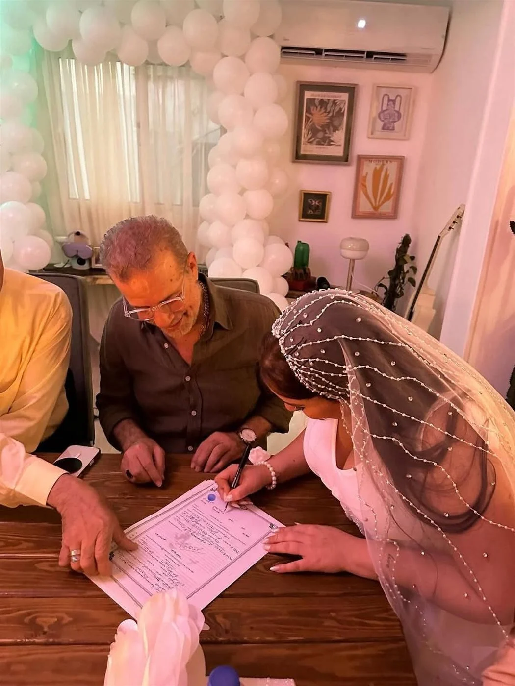 عقد قرآن أسما شريف منير