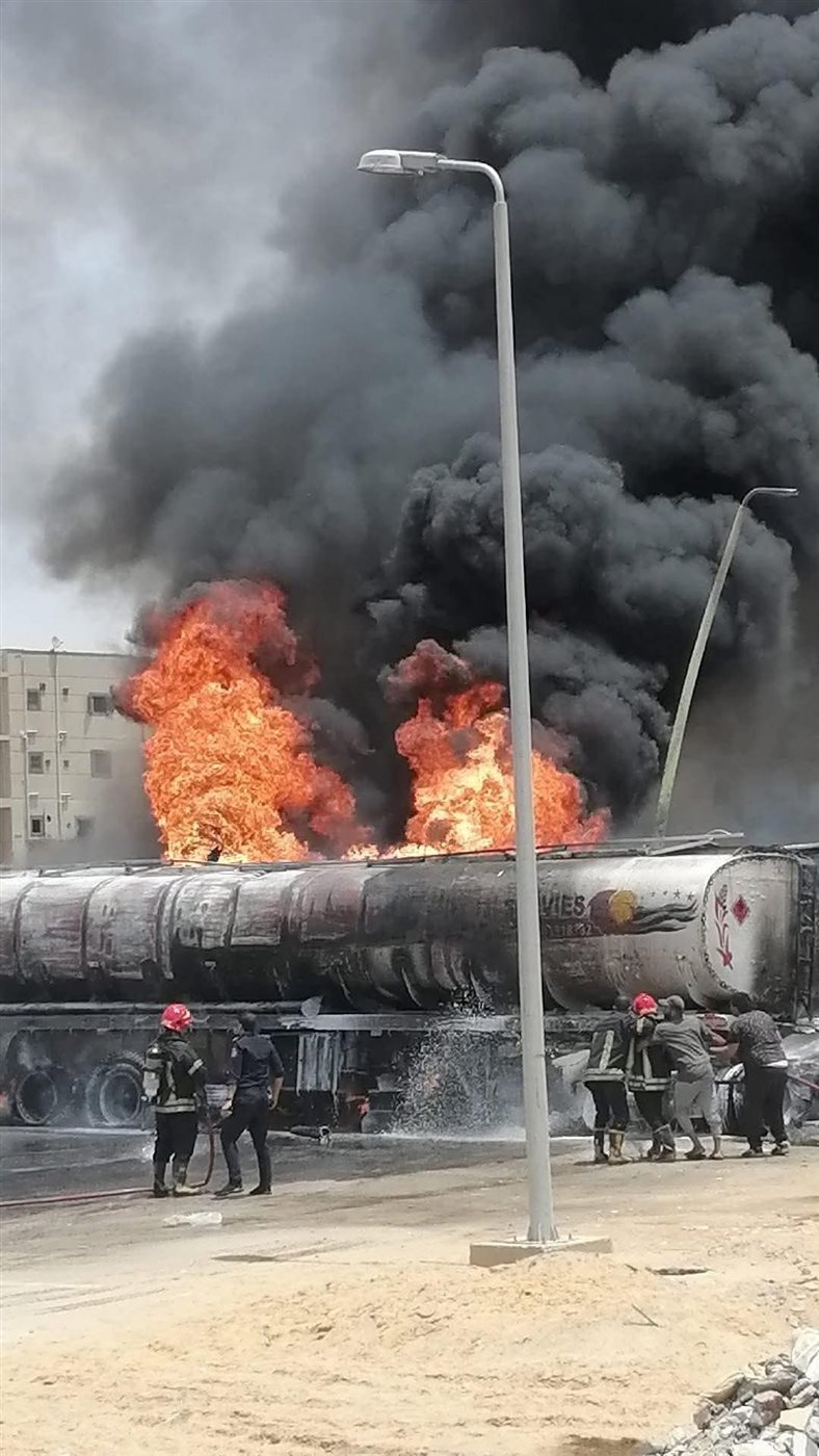 لحظة وقوع الحادث