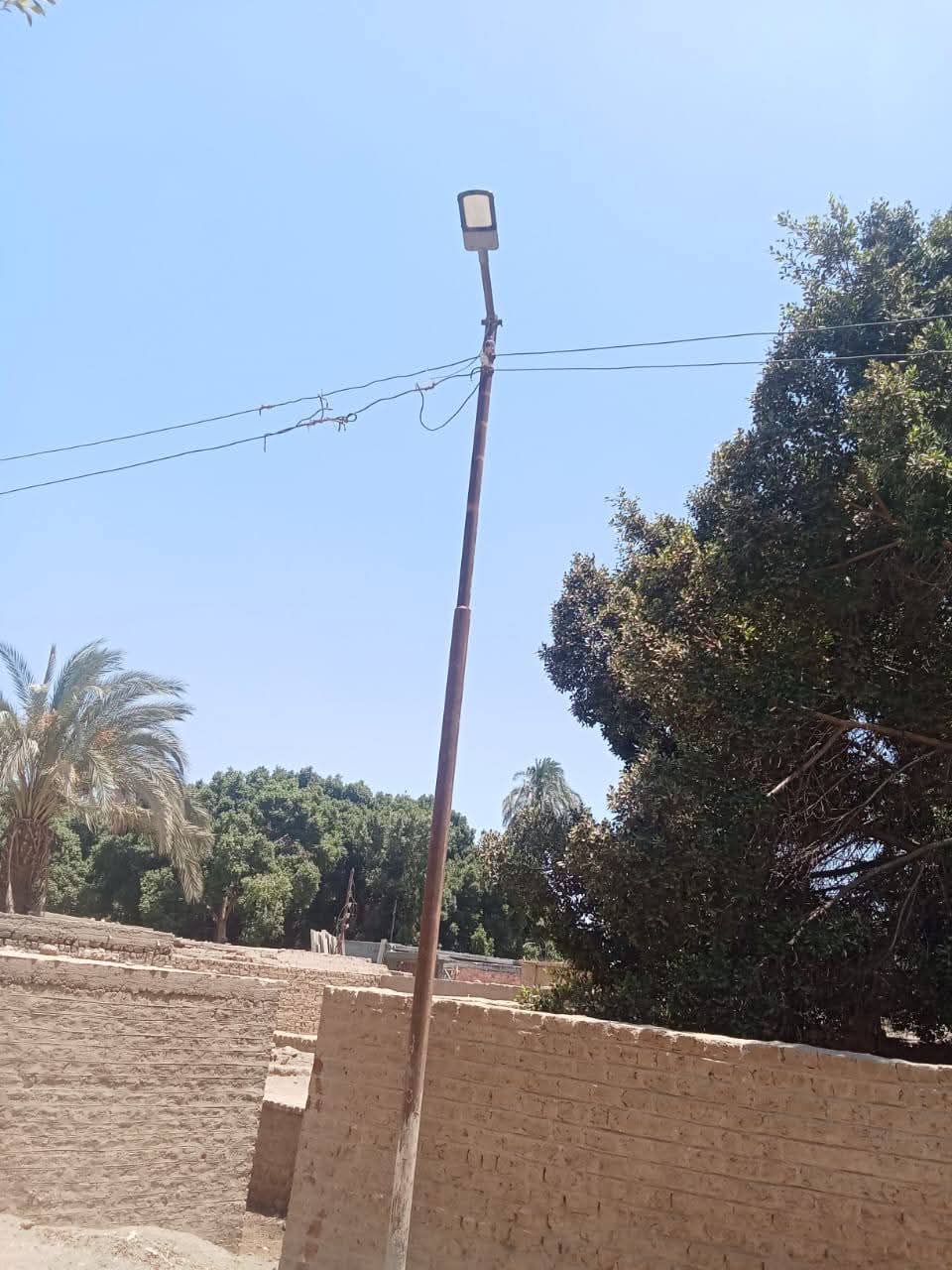 صيانة أعمدة الإنارة