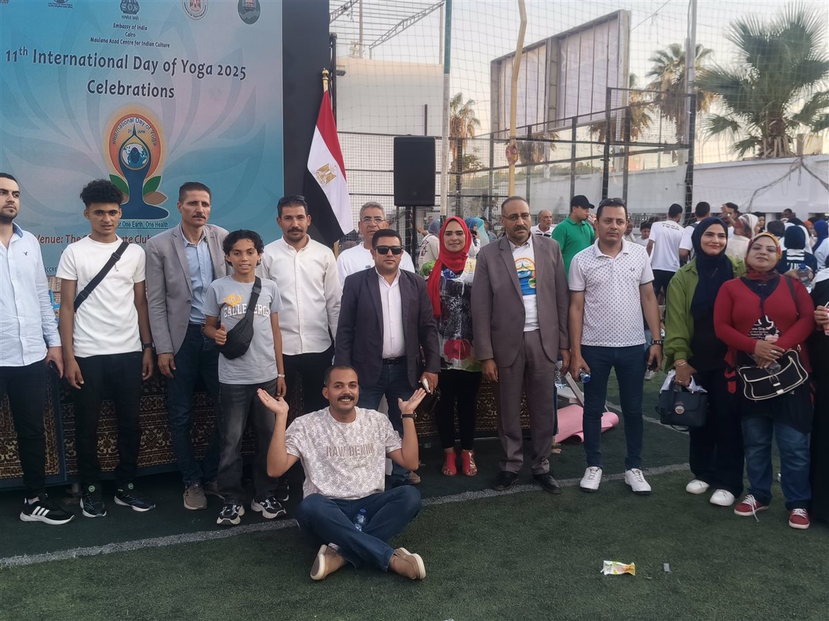 فى نادى المحافظة.. سفير الهند يحتفل فى الفيوم باليوم العالمى لليوجا