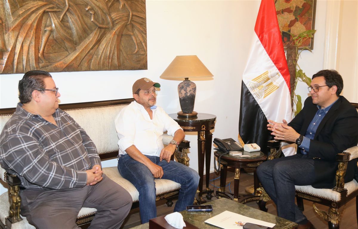 لقاء محمد هنيدي مع وزير الثقافة