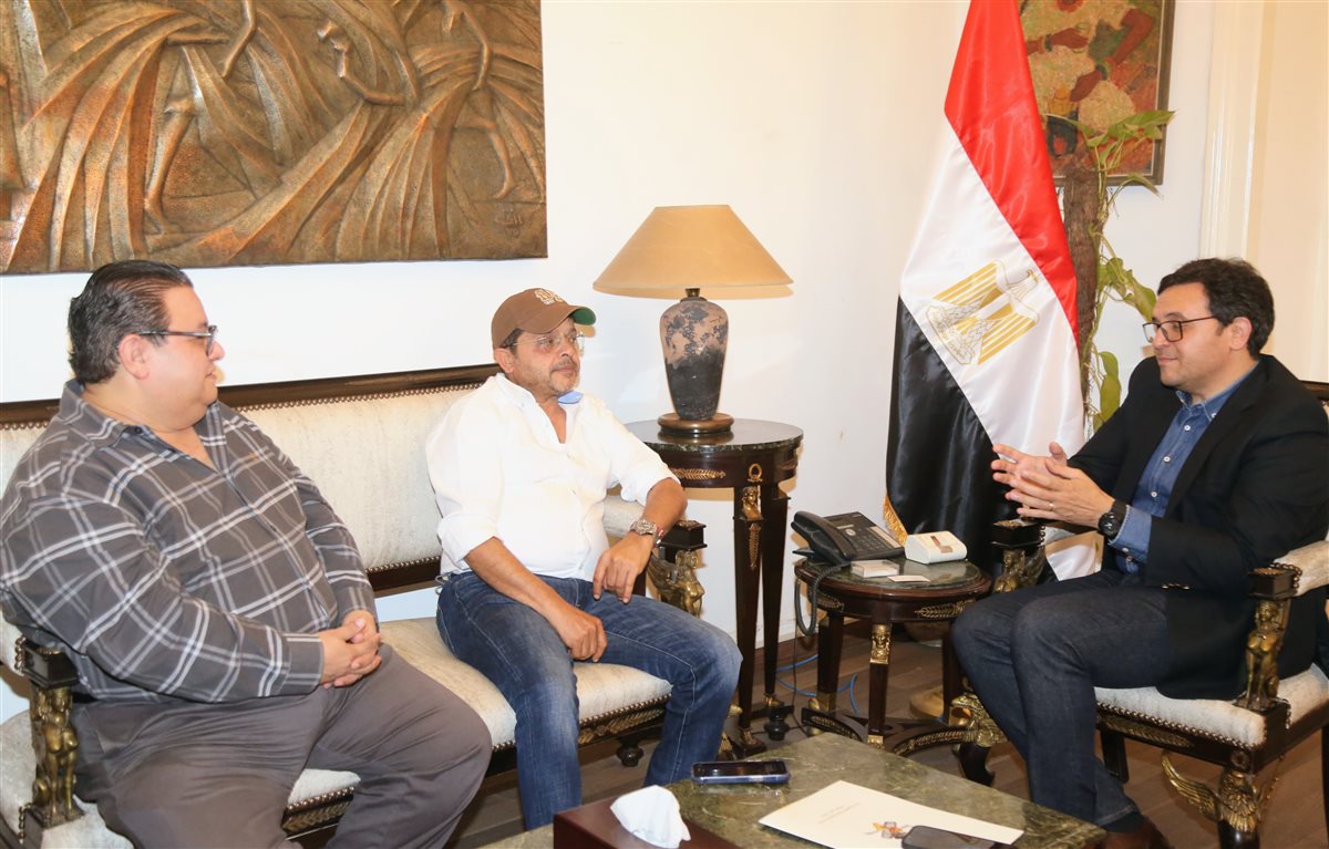 لقاء محمد هنيدي مع وزير الثقافة