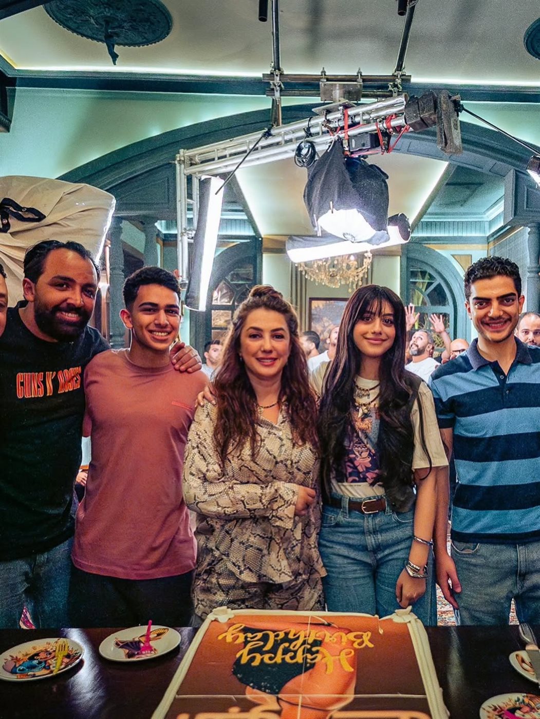 الصور الأولى من الاحتفال ببدء تصوير مسلسل ابن النصابة