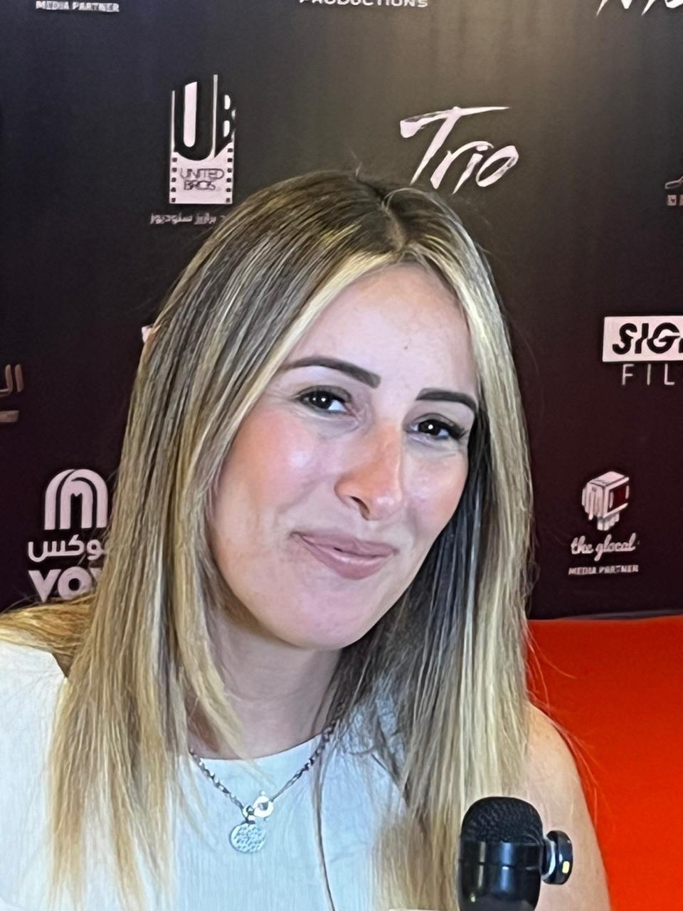 الفنانة جيلان علاء من العرض الخاص للفيلم
