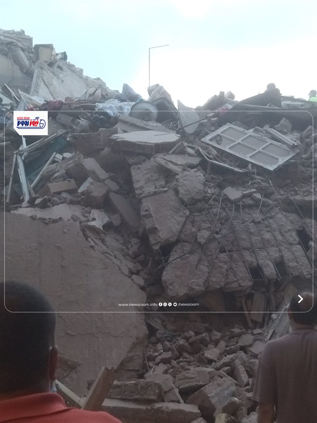 انهيار عقار على السكان في السيدة زينب