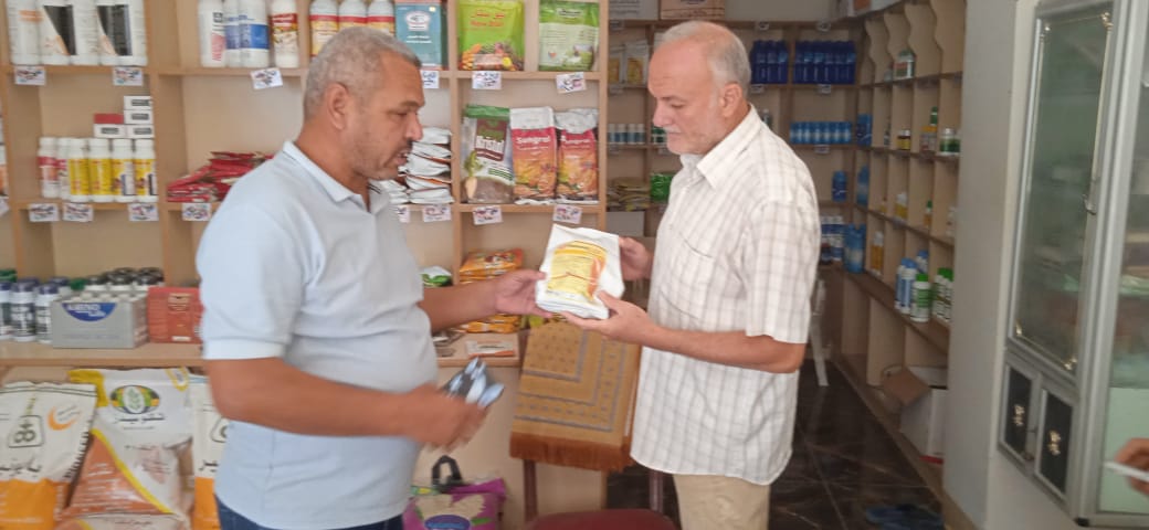 زراعة بالفيوم حملة تفتيش على محلات المبيدات والمخصبات الزراعية بطامية واطسا وسنورس