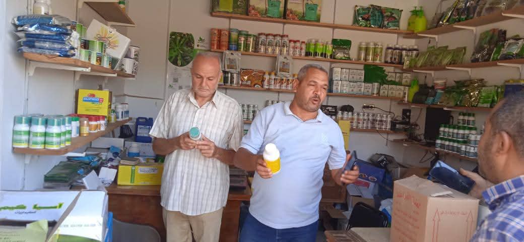 زراعة بالفيوم حملة تفتيش على محلات المبيدات والمخصبات الزراعية بطامية واطسا وسنورس
