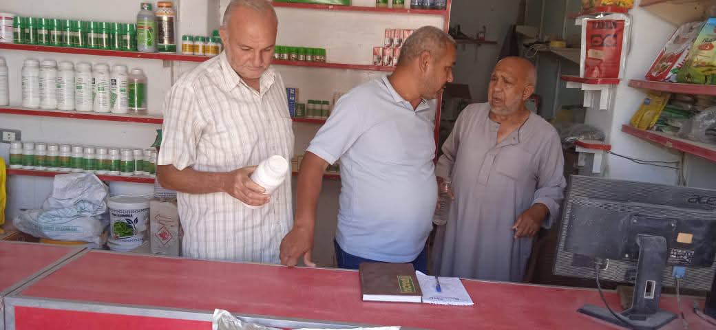 زراعة بالفيوم حملة تفتيش على محلات المبيدات والمخصبات الزراعية بطامية واطسا وسنورس
