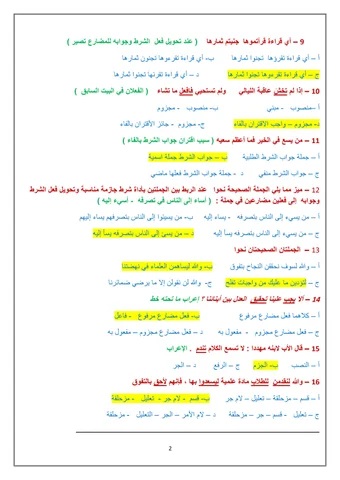 <strong>مراجعة نهائية في اللغة العربية لطلاب الثانوية العامة</strong>