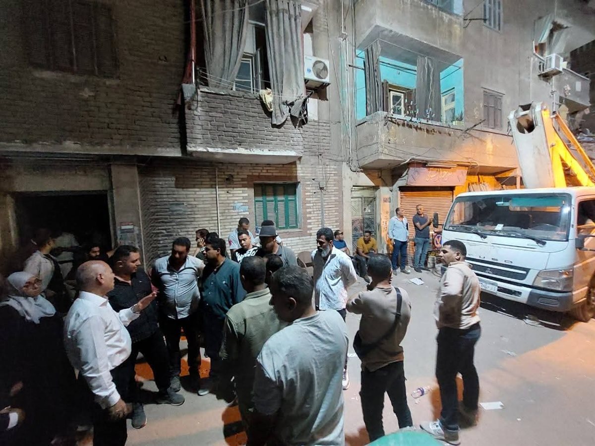 عقار حدائق القبة المنهار