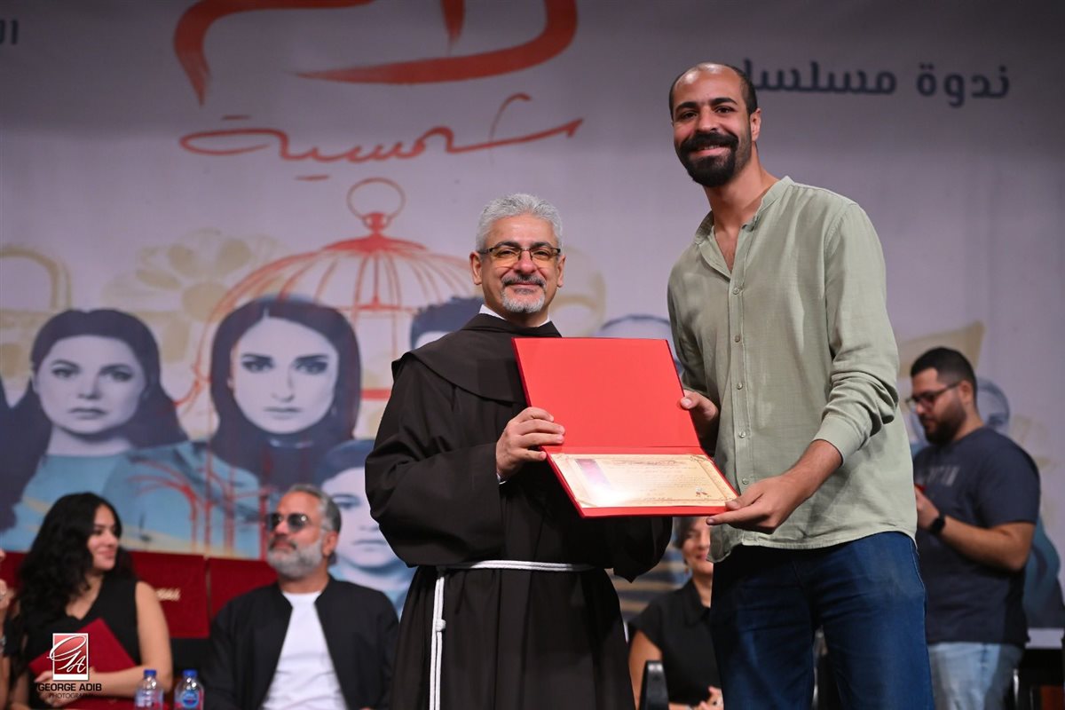 ندوة تكريم أبطال مسلسل لام شمسية بالمركز الكاثوليكي
