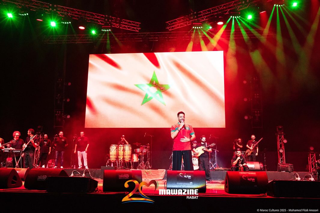 محمد حماقي يحيي حفلًا غنائيًا في مهرجان موازين في المغرب