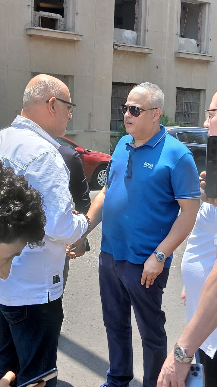 جنازة والد تامر عبد المنعم 
