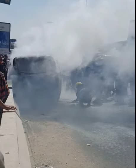 آثار الحادث