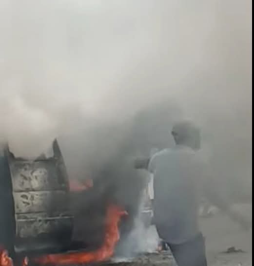 لحظة الحادث