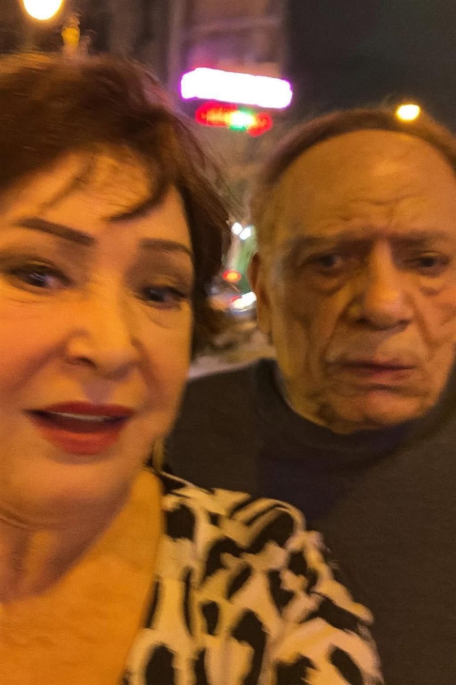 صورة مفبركة للفنانة لبلبة وعادل إمام
