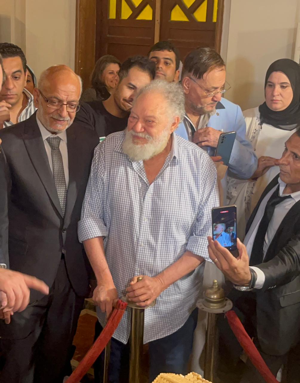 فعاليات المؤتمر الصحفي لمسرحية الملك لير على خشبة المسرح القومي بالعتبة