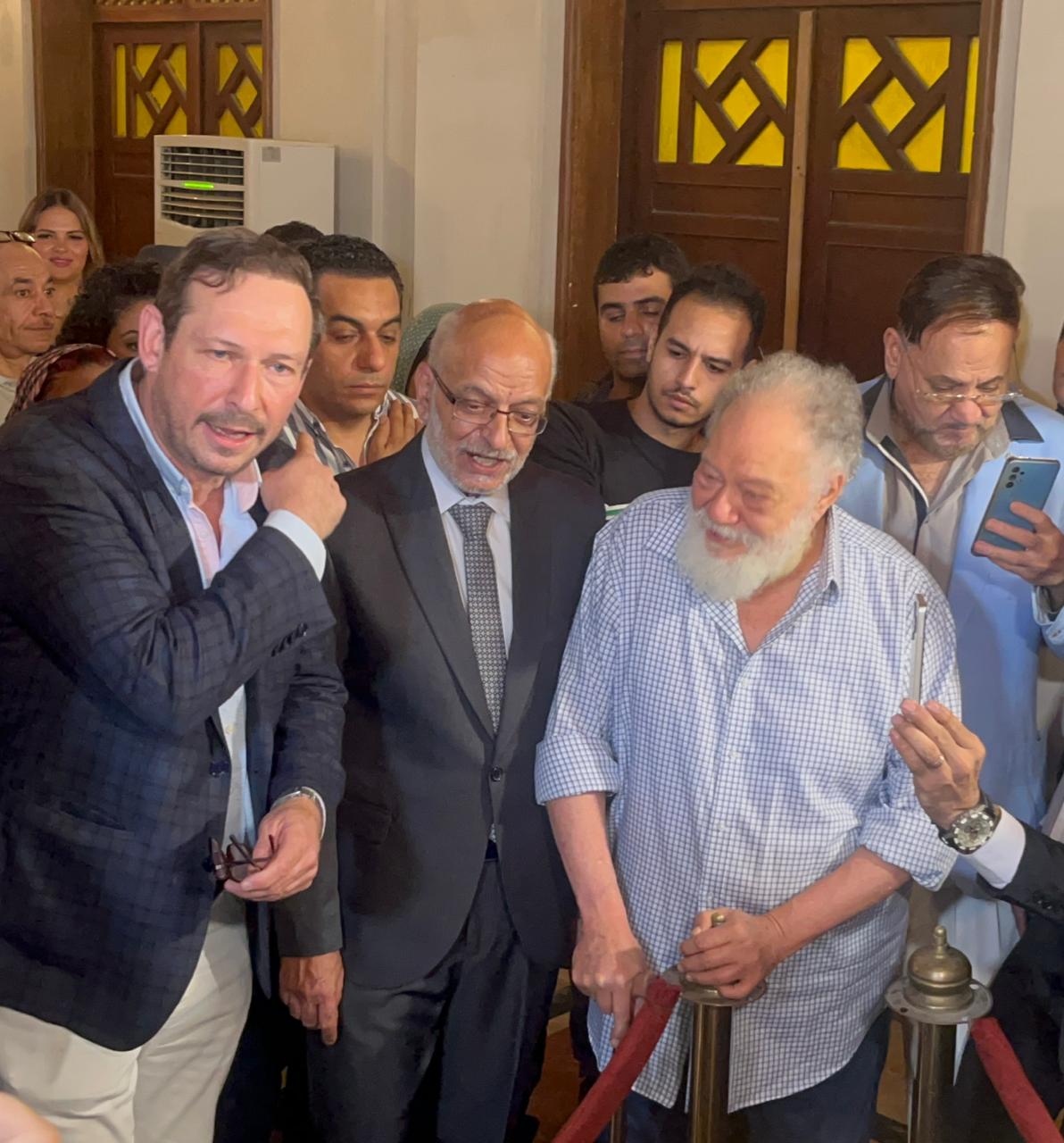 فعاليات المؤتمر الصحفي لمسرحية الملك لير على خشبة المسرح القومي بالعتبة