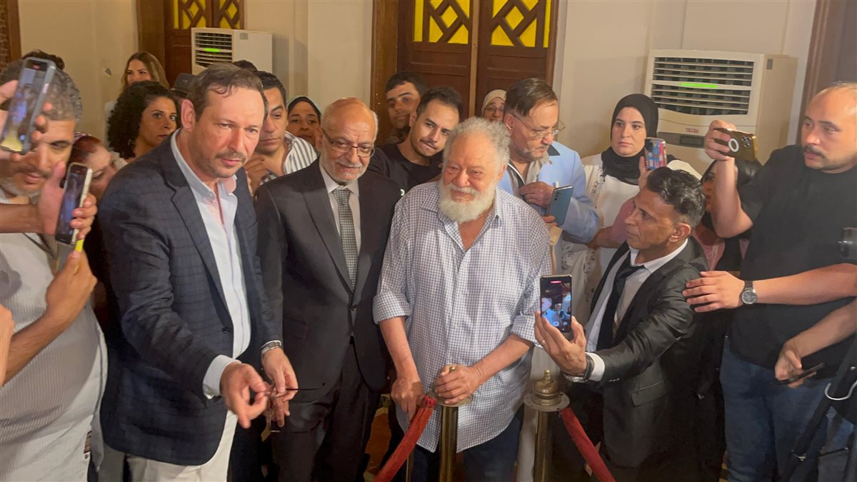 فعاليات المؤتمر الصحفي لمسرحية الملك لير على خشبة المسرح القومي بالعتبة