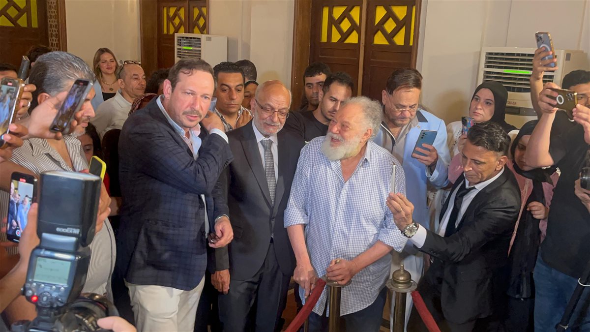 فعاليات المؤتمر الصحفي لمسرحية الملك لير على خشبة المسرح القومي بالعتبة