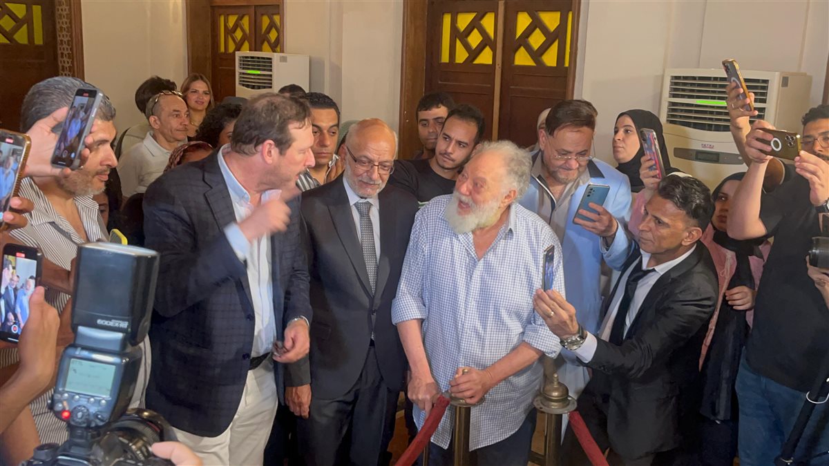 فعاليات المؤتمر الصحفي لمسرحية الملك لير على خشبة المسرح القومي بالعتبة