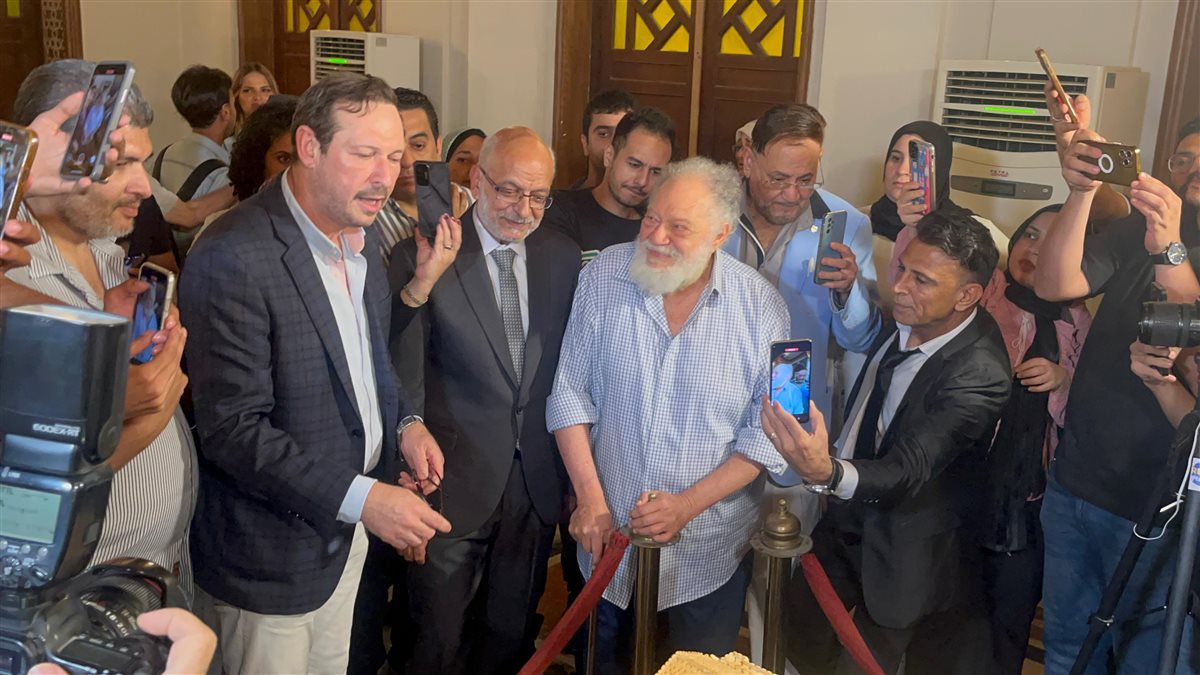 فعاليات المؤتمر الصحفي لمسرحية الملك لير على خشبة المسرح القومي بالعتبة