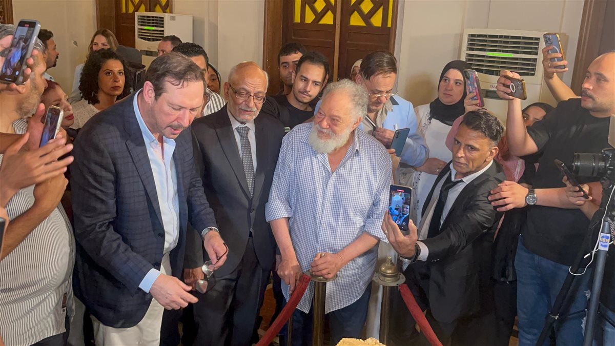 فعاليات المؤتمر الصحفي لمسرحية الملك لير على خشبة المسرح القومي بالعتبة