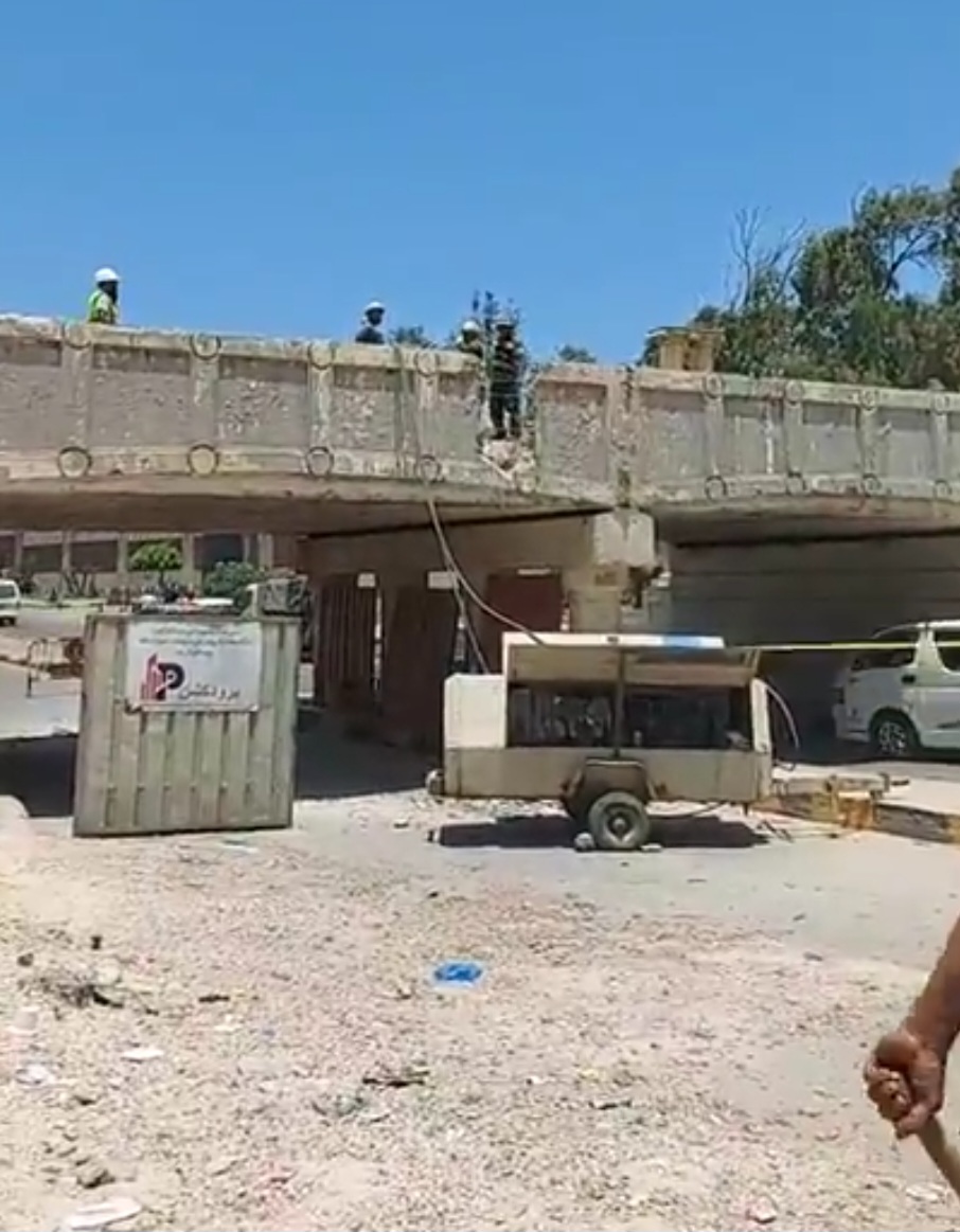 هدم جزئي لنفق المندرية بالإسكندرية