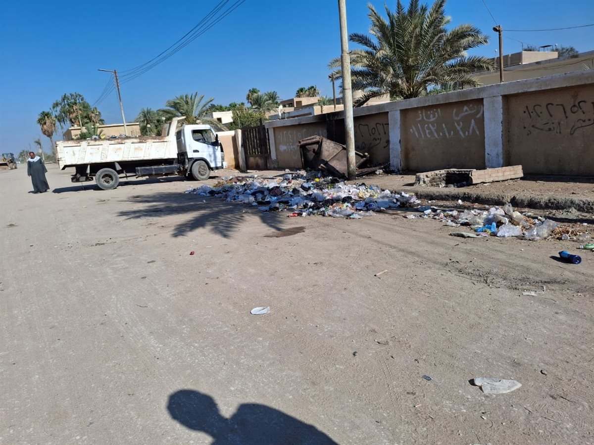 رئيس مدينة طامية يتابع حملة نظافة موسعة لرفع كفاءة الشوارع والميادين الحيوية