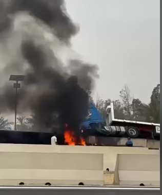 آثار الحادث