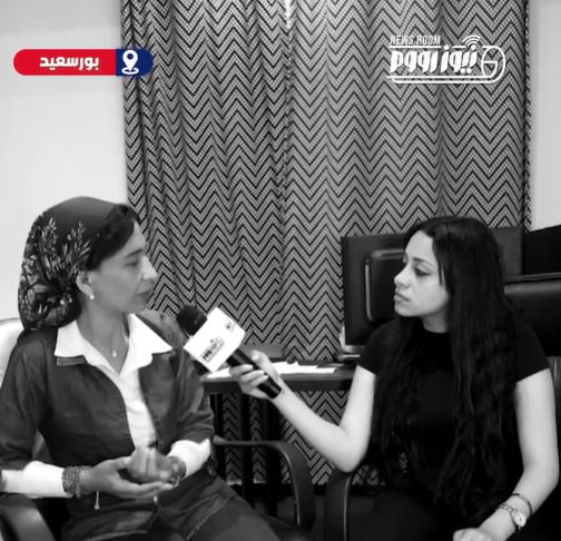 السيدة هبه مع الأعلامية مارينا إبراهيم