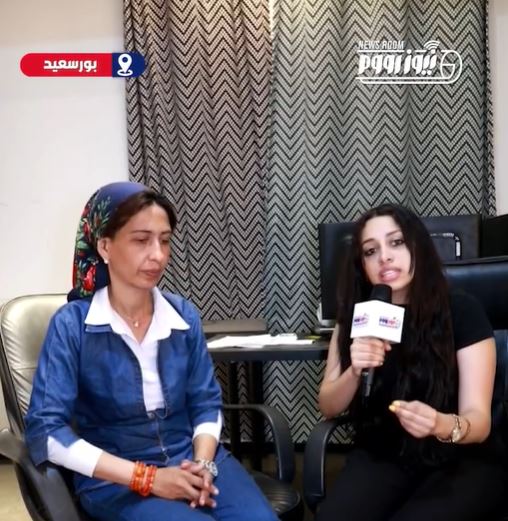 السيدة هبه مع الأعلامية مارينا إبراهيم