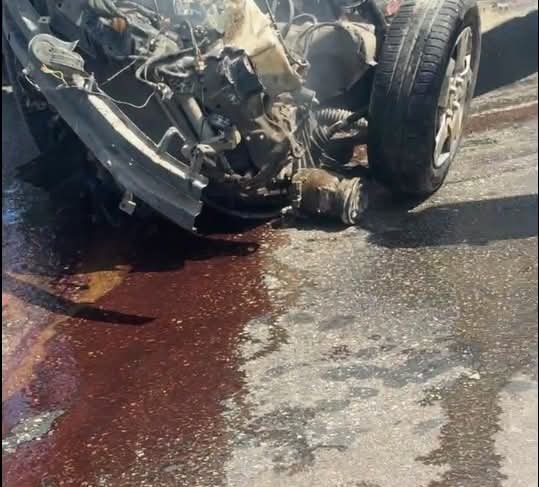 آثار الحادث