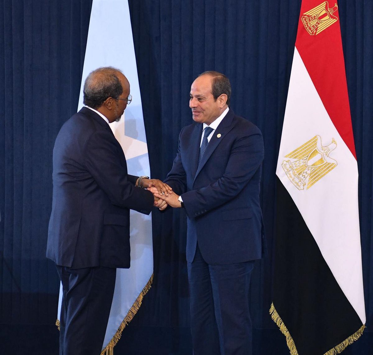 الرئيس السيسي ونظيره الصومالي