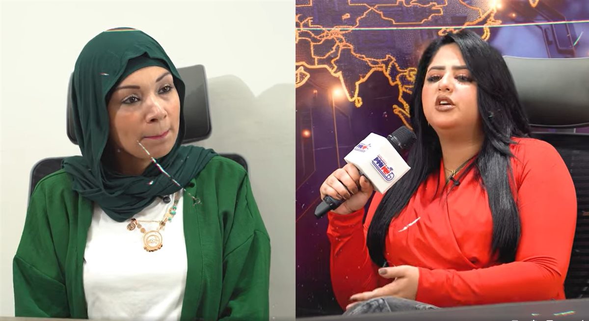 السيدة نورهان - الزميلة سارة مكي