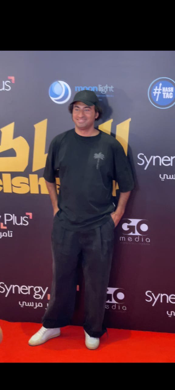 الفنان علي ربيع في العرض الخاص لـ فيلم الشاطر