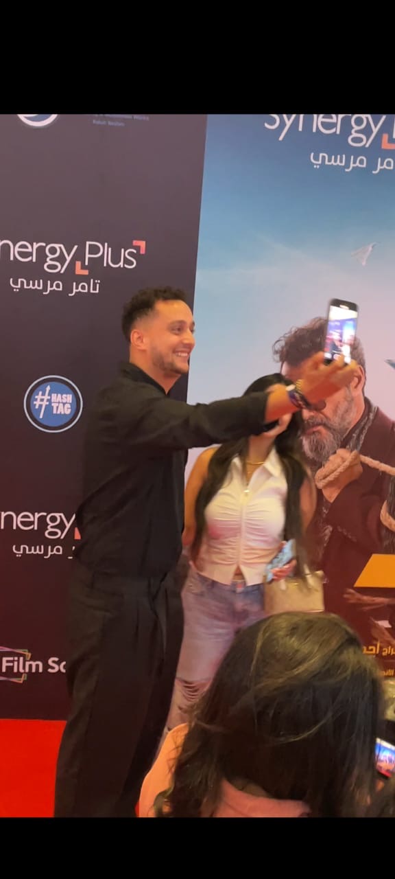 كيرو فوزي وزوجته في العرض الخاص ل فيلم الشاطر 