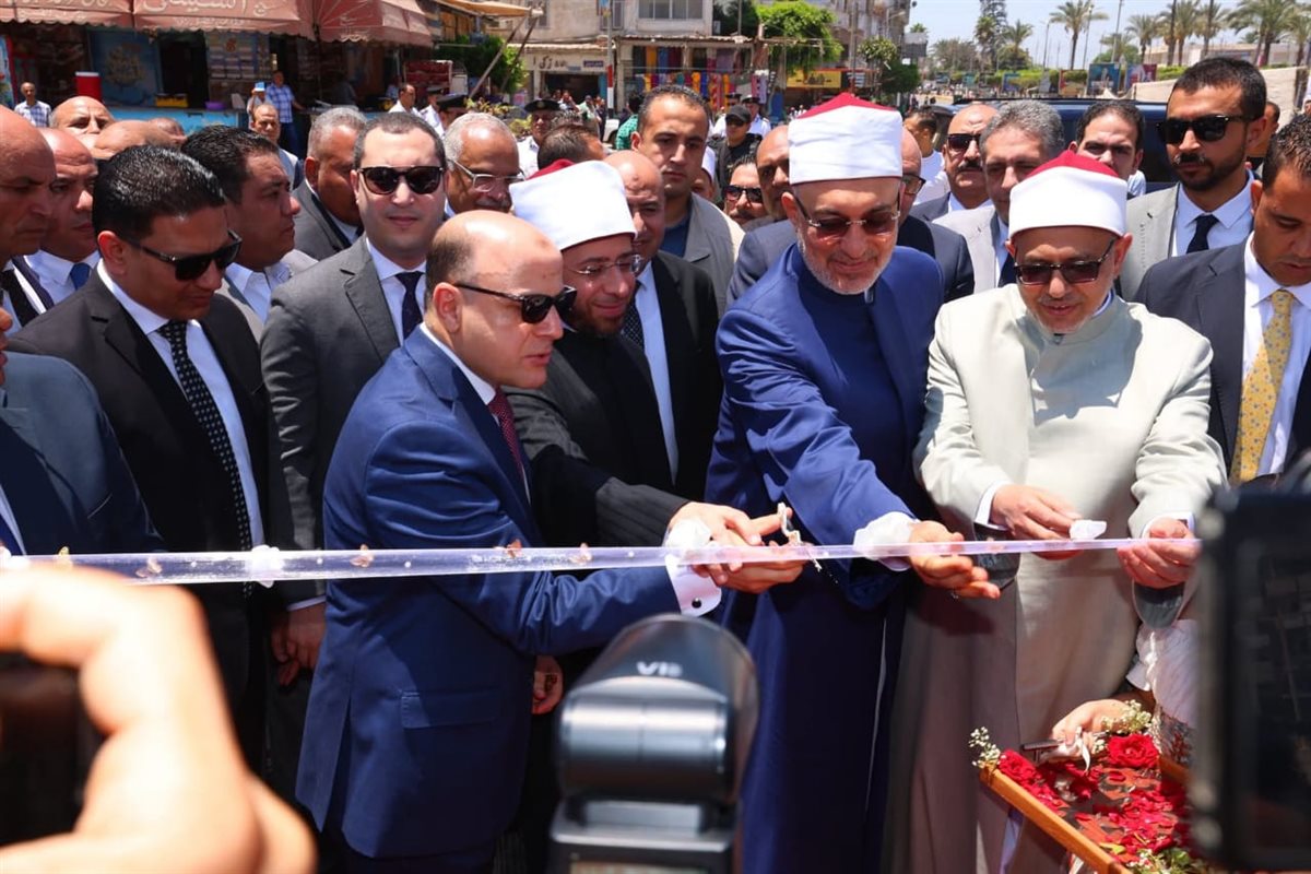 افتتاح ساحة مسجد سيدي إبراهيم الدسوقي