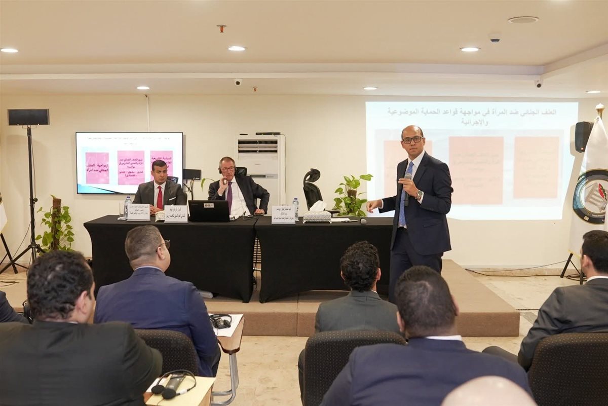 جانب من الورشة التدريبية التى تم تنظيمها 
