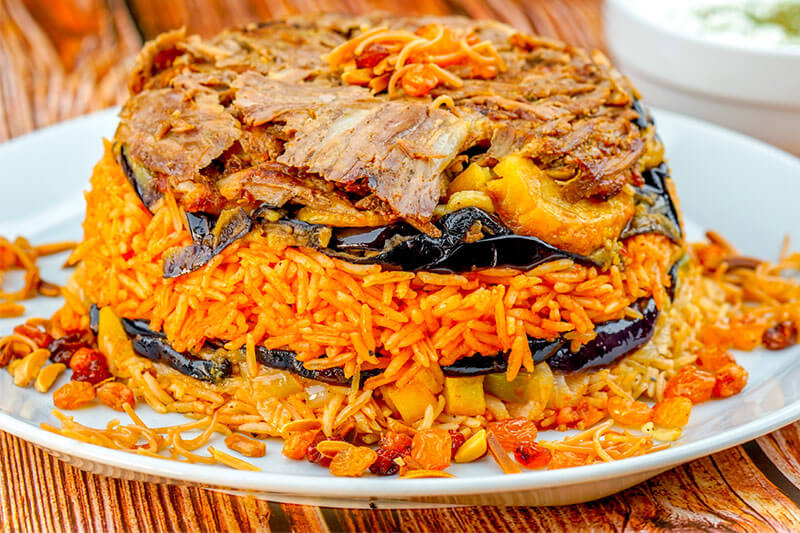 طريقة عمل مقلوبة الدجاج