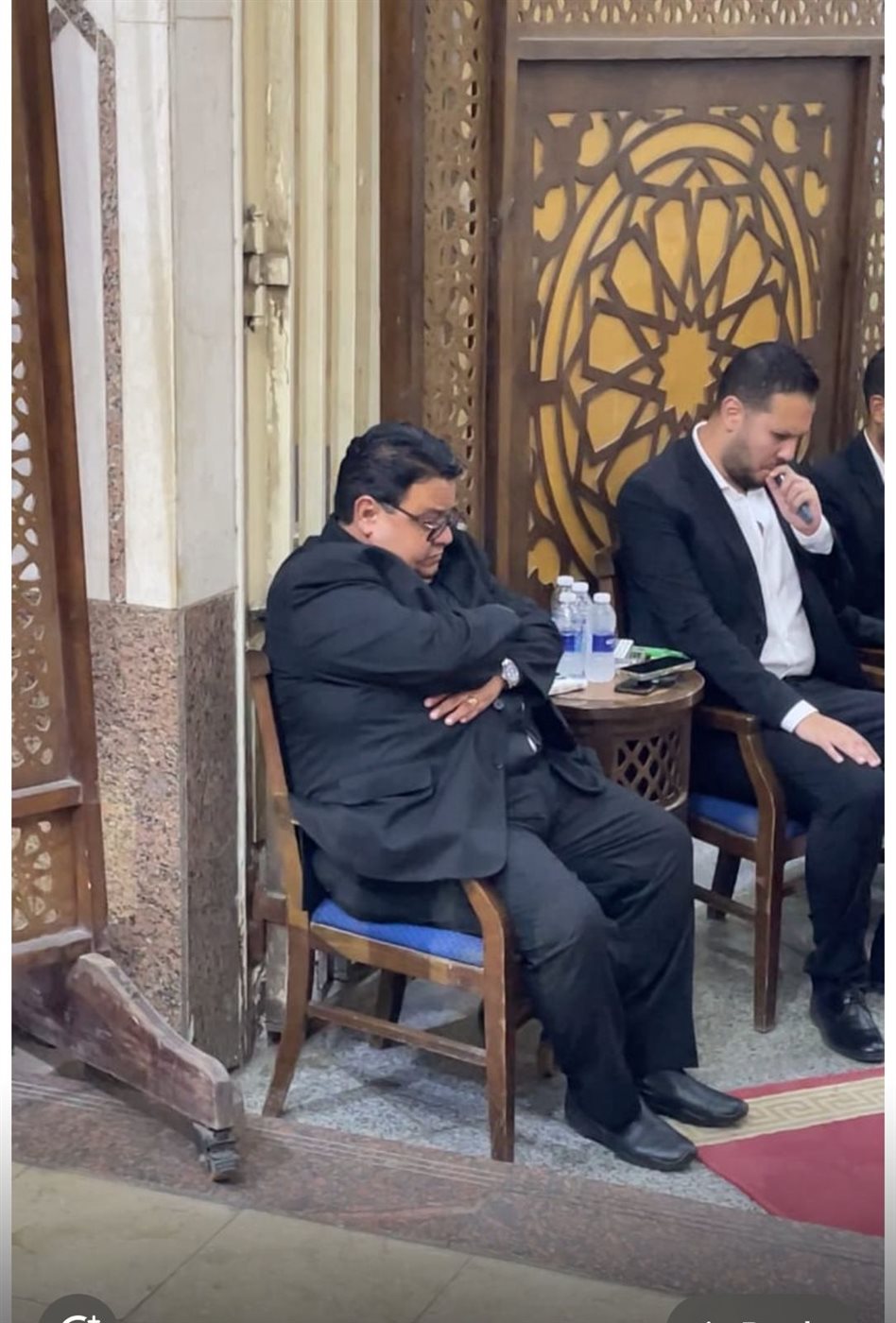 عزاء شقيق المخرج خالد جلال بمسجد الحامدية الشاذلية