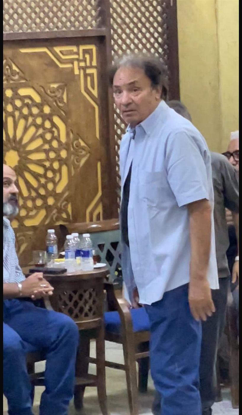 نجوم الفن في عزاء شقيق المخرج خالد جلال بمسجد الحامدية الشاذلية