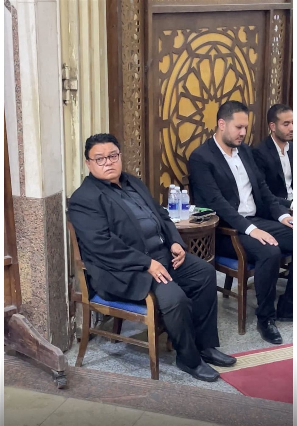 عزاء شقيق المخرج خالد جلال بمسجد الحامدية الشاذلية